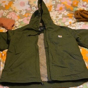 Carhartt Olive Hooded Coat